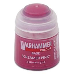 Warhammer Base Acrylic Paint - Screamer Pink, 12 ml jar