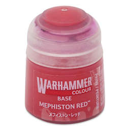 Warhammer Base Acrylic Paint - Mephiston Red, 12 ml jar