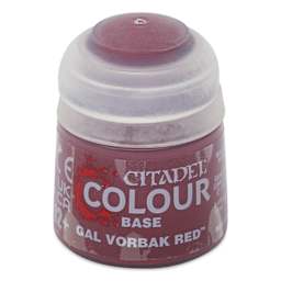 Warhammer Base Acrylic Paint - Gal Vorbak Red, 12 ml jar