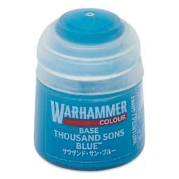 Warhammer Base Acrylic Paint - Thousand Sons Blue, 12 ml jar