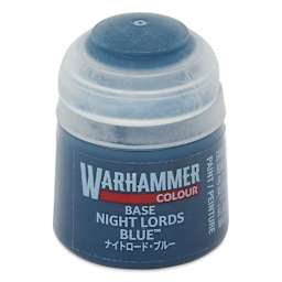 Warhammer Base Acrylic Paint - Night Lords Blue, 12 ml jar