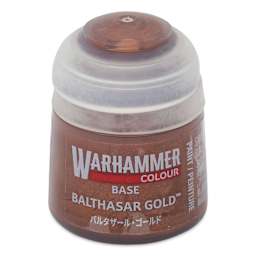 Warhammer Base Acrylic Paint - Balthasar Gold, 12 ml jar
