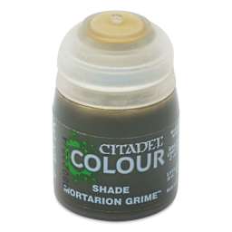 Citadel Shade Acrylic Paint - Mortarion Grime, 18 ml, bottle, front