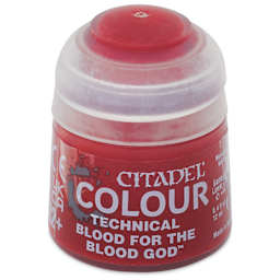 Citadel Technical Acrylic Paint - Blood For The Blood God, 12 ml, front of bottle