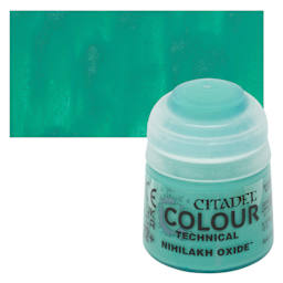 Citadel Technical Acrylic Paint - Nihilakh Oxide, 12 ml bottle and swatch