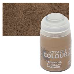 Citadel Technical Acrylic Paint - Agrellan Badland, 24 ml, swatch and bottle