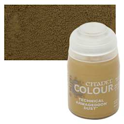 Citadel Technical Acrylic Paint - Armageddon Dust, 24 ml, swatch and bottle