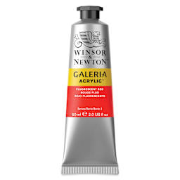 Winsor & Newton Galeria Flow Acrylics - Fluorescent Red, 60 ml Tube