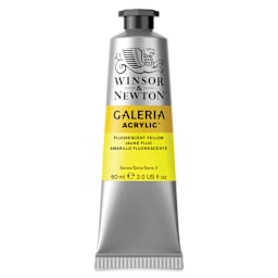 Winsor & Newton Galeria Flow Acrylics - Fluorescent Yellow, 60 ml Tube