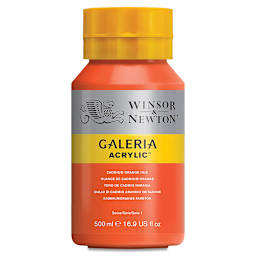 Winsor & Newton Galeria Flow Acrylics - Cadmium Orange Hue, 500 ml tube