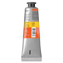 Winsor & Newton Galeria Flow Acrylics - Fluorescent Orange, 60 ml Tube back