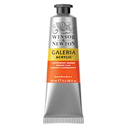 Winsor & Newton Galeria Flow Acrylics - Fluorescent Orange, 60 ml Tube