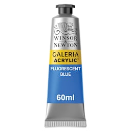 Winsor & Newton Galeria Flow Acrylics - Fluorescent Blue, 60 ml Tube