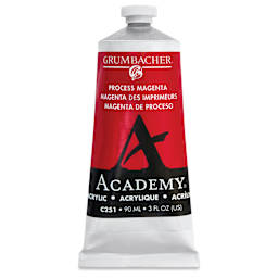 Grumbacher Academy Acrylic - Process Magenta, 90 ml tube
