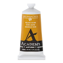 Grumbacher Academy Acrylic - Yellow Ochre, 90 ml tube