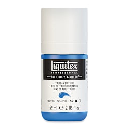 Liquitex Soft Body Artist Acrylics - Cerulean Blue Hue, 59 ml bottle
