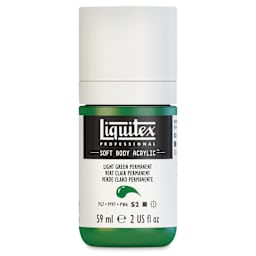 Liquitex Soft Body Artist Acrylics - Light Green Permanent, 59 ml bottle