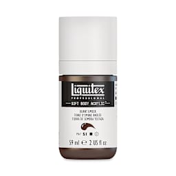 Liquitex Soft Body Artist Acrylics - Burnt Umber, 59 ml bottle