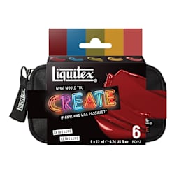 Liquitex Professional Heavy Body Acrylics - Set of 5, WWYC Retro Luxe, front of packaging