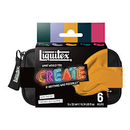 Liquitex Professional Heavy Body Acrylics - Set of 5, WWYC Gem Theory front of packaging