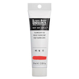Liquitex Professional Heavy Body Acrylic Paint - Fluorescent Red, 59 ml, Tube