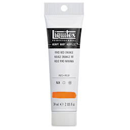 Liquitex Heavy Body Artist Acrylics - Vivid Red Orange, 2 oz Tube