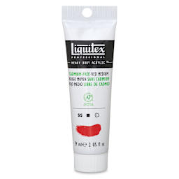 Liquitex Heavy Body Artist Acrylics - Cadmium-Free Red Medium, 2 oz