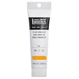 Liquitex Heavy Body Artist Acrylics - Yellow Orange Azo, 2 oz Tube