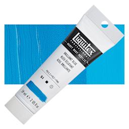 Liquitex Heavy Body Artist Acrylic - Brilliant Blue, 2 oz tube and swatch