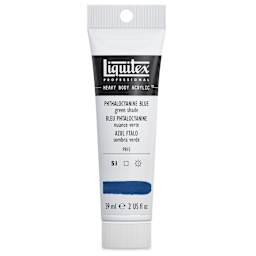 Liquitex Heavy Body Artist Acrylics - Phthalo Blue (Green Shade), 2 oz Tube
