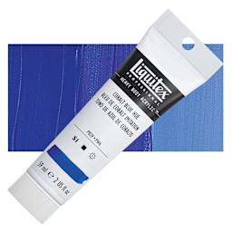 Liquitex Heavy Body Artist Acrylic - Cobalt Blue Hue, 2 oz Tube and swatch