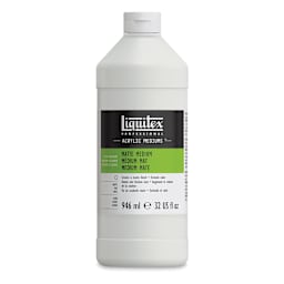 Liquitex Fluids Acrylic Medium - Matte, 32 oz Bottle. Front of bottle.