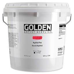 Golden Heavy Body Acrylic Paint - Naphthol Pink, 3.78 L Jar