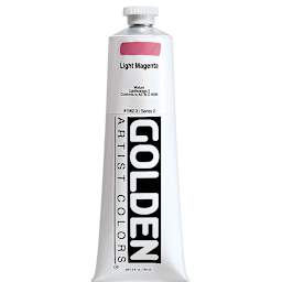 Golden Heavy Body Artist Acrylics - Light Magenta, 5 oz tube
