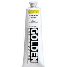 Golden Heavy Body Artist Acrylics - Hansa Yellow Opaque, 5 oz tube
