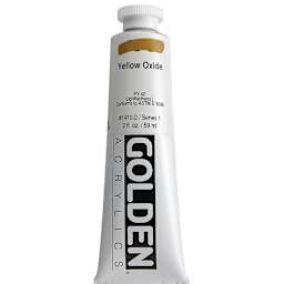 Golden Heavy Body Artist Acrylics - Yellow Oxide, 2 oz Tube