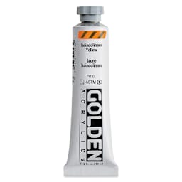 Golden Heavy Body Acrylic Paint - Isoindolinone Yellow, 59 ml Tube