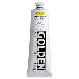 Golden Heavy Body Artist Acrylics - Benzimidazolone Yellow Medium, 5 oz
