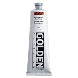 Golden Heavy Body Acrylic Paint - Benzimidazolone Burnt Orange, 5 oz Tube