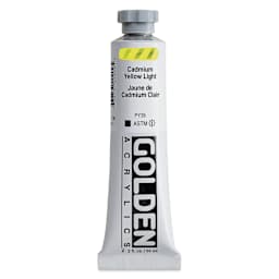 Golden Heavy Body Artist Acrylics - Cadmium Yellow Light, 2 oz Tube