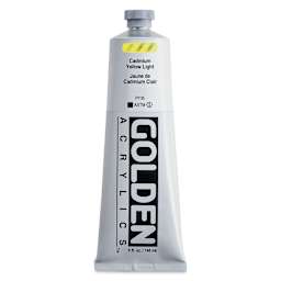 Golden Heavy Body Artist Acrylics - Cadmium Yellow Light, 5 oz Tube