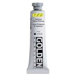 Golden Heavy Body Artist Acrylics - Cadmium Yellow Primrose, 2 oz Tube