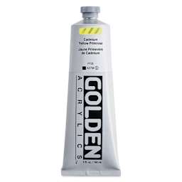 Golden Heavy Body Artist Acrylics - Cadmium Yellow Primrose, 5 oz tube