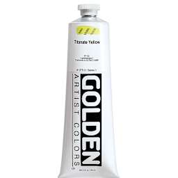 Golden Heavy Body Artist Acrylics - Titanate Yellow, 5 oz tube