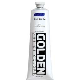 Golden Heavy Body Artist Acrylics - Cobalt Blue Hue, 5 oz Tube