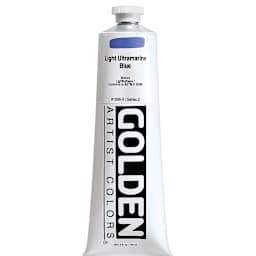 Golden Heavy Body Artist Acrylics - Light Ultramarine Blue, 5 oz tube