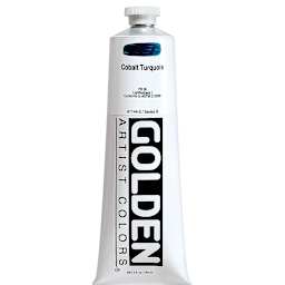 Golden Heavy Body Artist Acrylics - Cobalt Turquoise, 5 oz tube