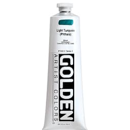 Golden Heavy Body Artist Acrylics - Light Turquoise (Phthalo), 5 oz tube