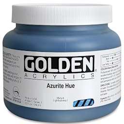 Golden Heavy Body Artist Acrylics - Azurite Hue, 32 oz Jar