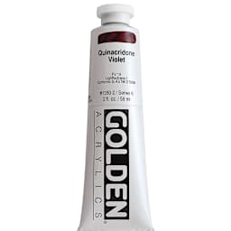 Golden Heavy Body Artist Acrylics - Quinacridone Violet, 2 oz Tube